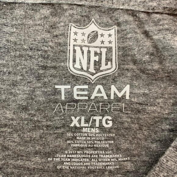 National Football League NFL Gray Short Sleeve Crewneck Shirt Mens XL - Picture 3 of 4